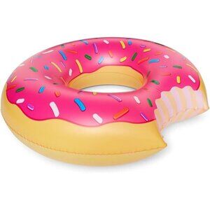 Sun Squad Inflatable Giant Pink Donut  3 FT 9 11/16 IN Long  New